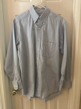 Izod 80’s 2-ply pinpoint button down shirt - size 15.5” neck, 32/33 L , medium